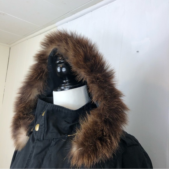 PJK Patterson J. Kincaid Lauren Fur Parka Jacket Sz M - Picture 5 of 10
